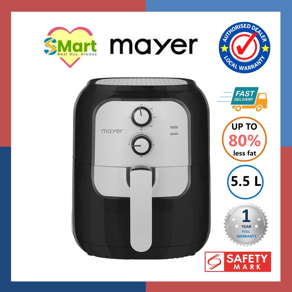 Mayer 5.5L Air Fryer [MMAF501] Shopee Singapore