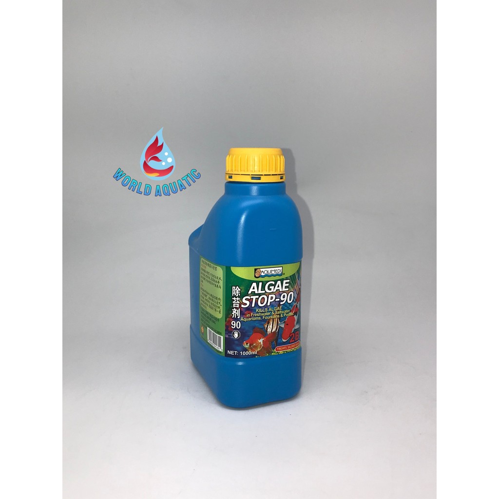ALGAE STOP90 FOR FISH TANK AQUARIUM/POND/FOUNTAIN (1 Litre) Shopee