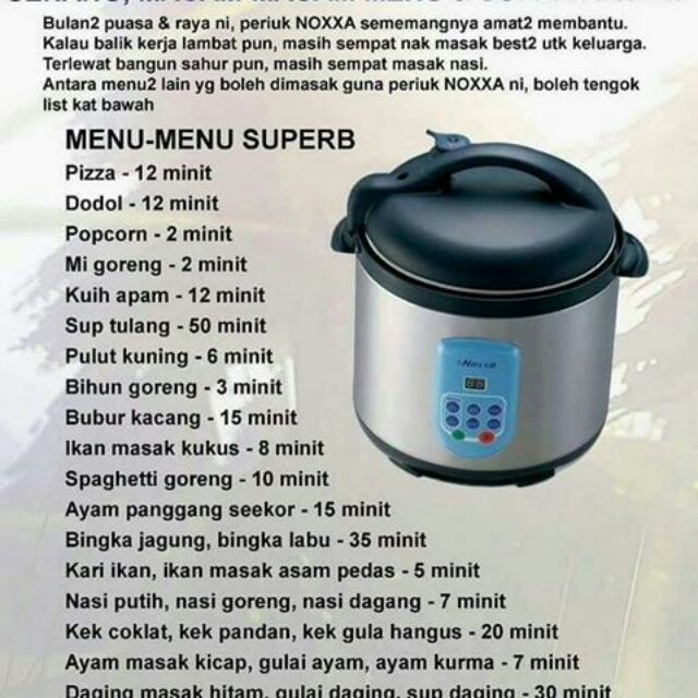 Noxxa Pressure Cooker Periuk Viral Pressure Easy Shopee Singapore