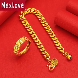 Gold lucky hot sale charm bracelet