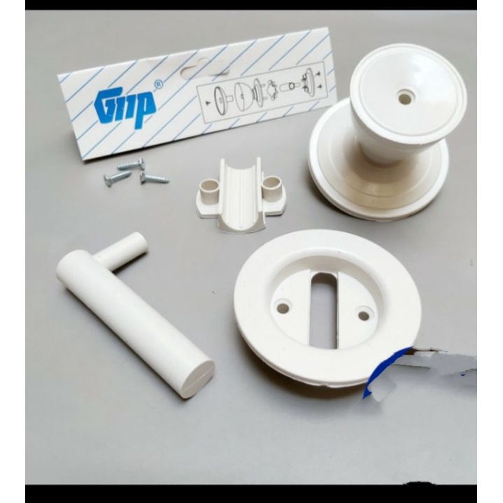 Plastic pvc bathroom round door lock with swivel handle pull | Shopee ...