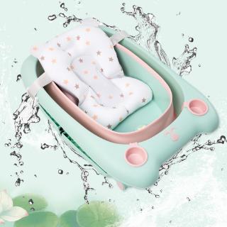 Baby Bath Tub Pillow Floating Anti-Slip Bath Cushion Soft Seat Bathtub  Support for Newborn 0-6 Months