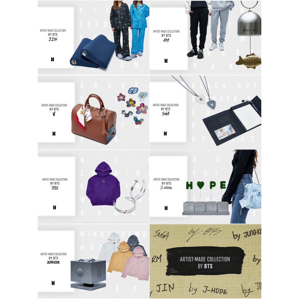 BTS Artist-Made Collection By BTS Jin / RM / V / SUGA / Jimin / J ...