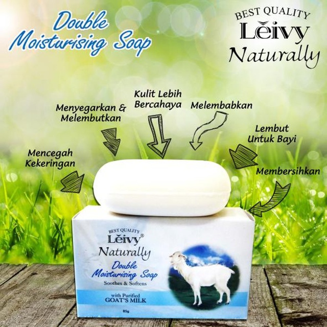 Leivy Body Soap Goats Milk 85gr - Gambar 3