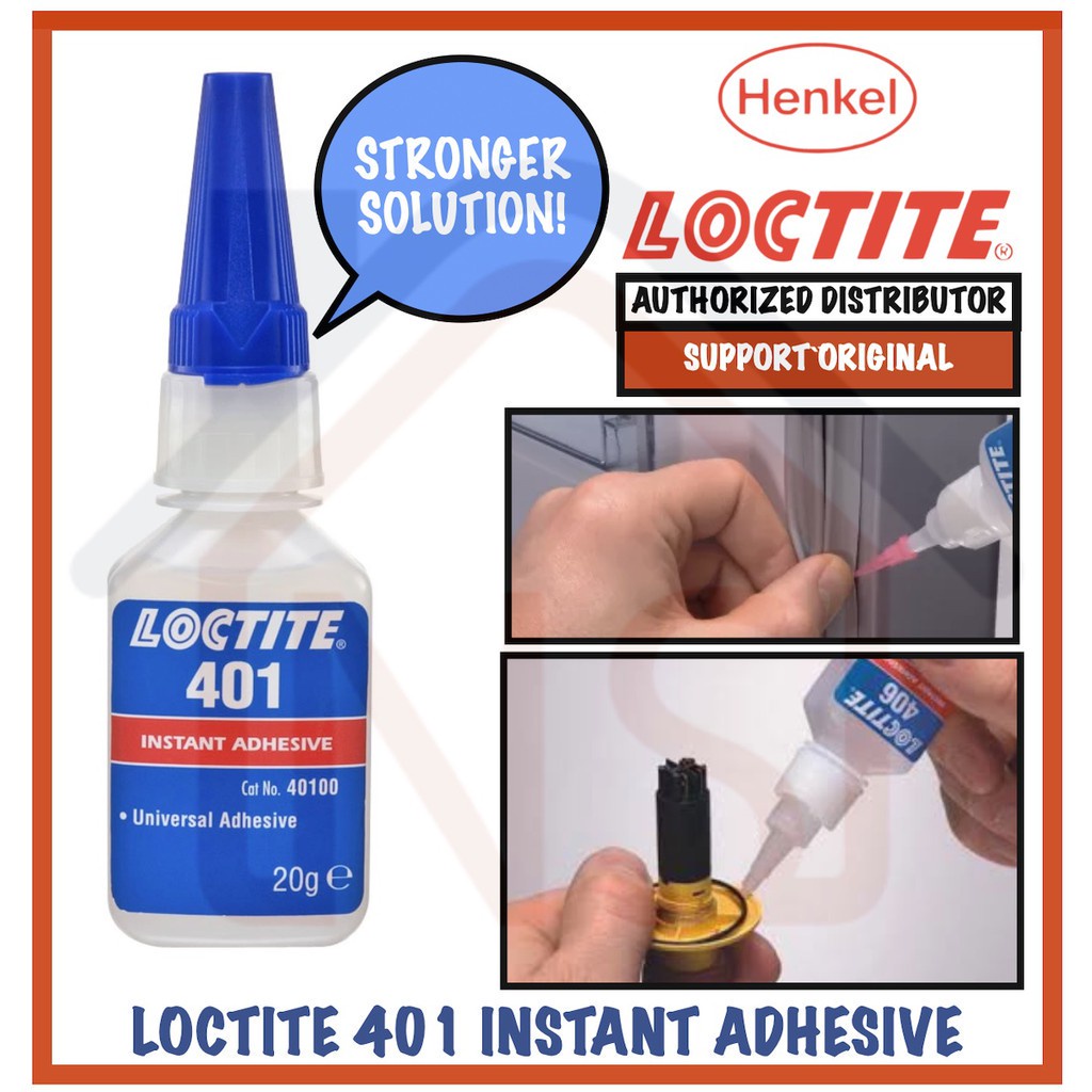 Loctite 401 Super Glue For Metal, Rubber, Ceramic Leather 15-Pack 20g 