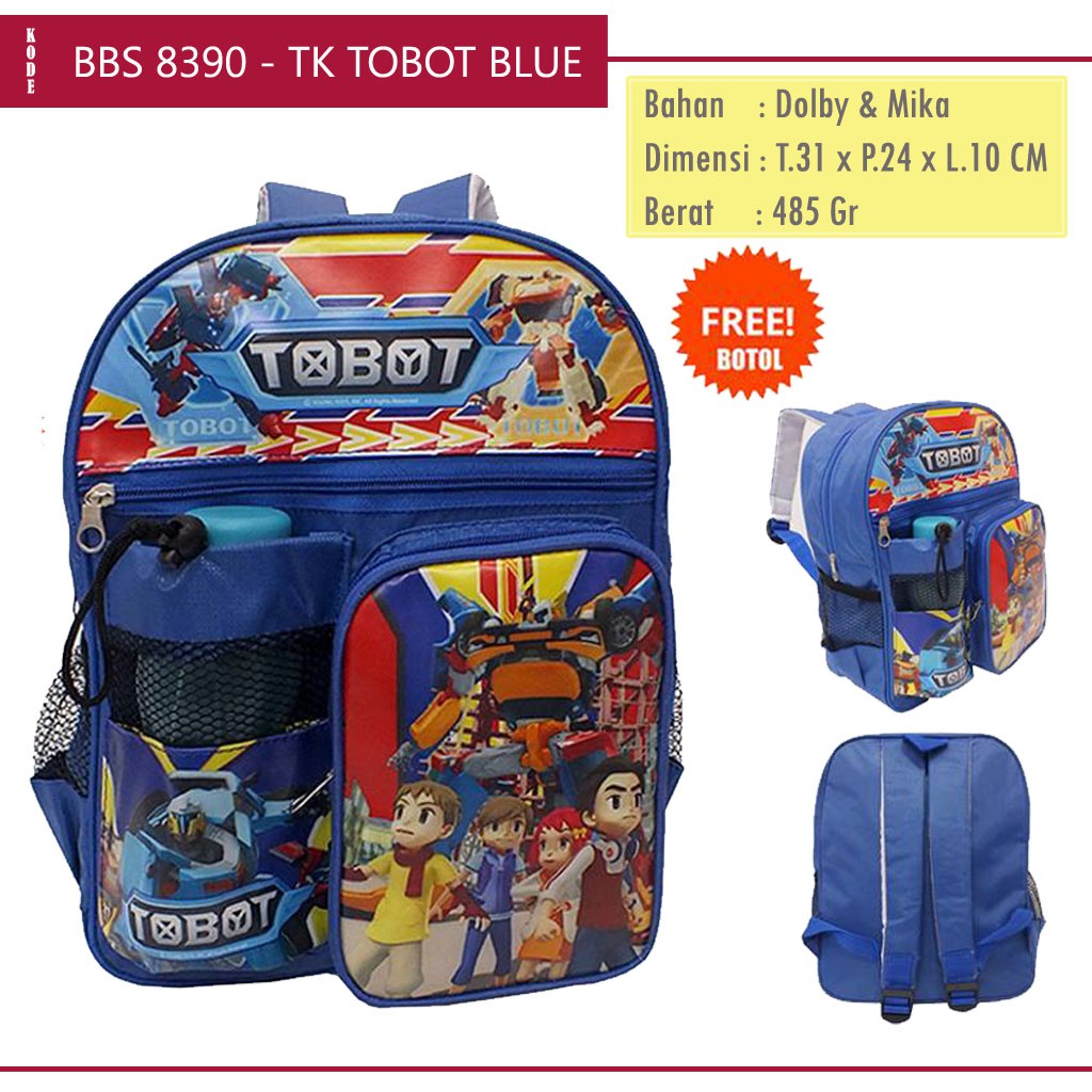 Tobot Boys' Kindergarten Backpack / Tobot Robot Character Bag / Boys ...