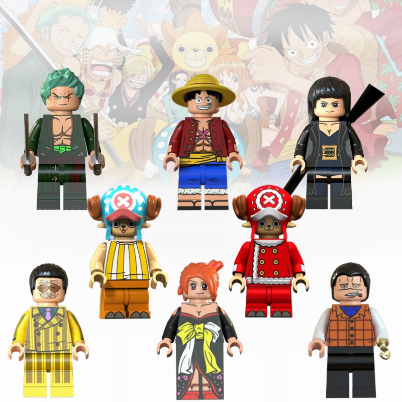 OnePiece Minifigures Luffy Chopper Zoro Nami Building Blocks Collection ...