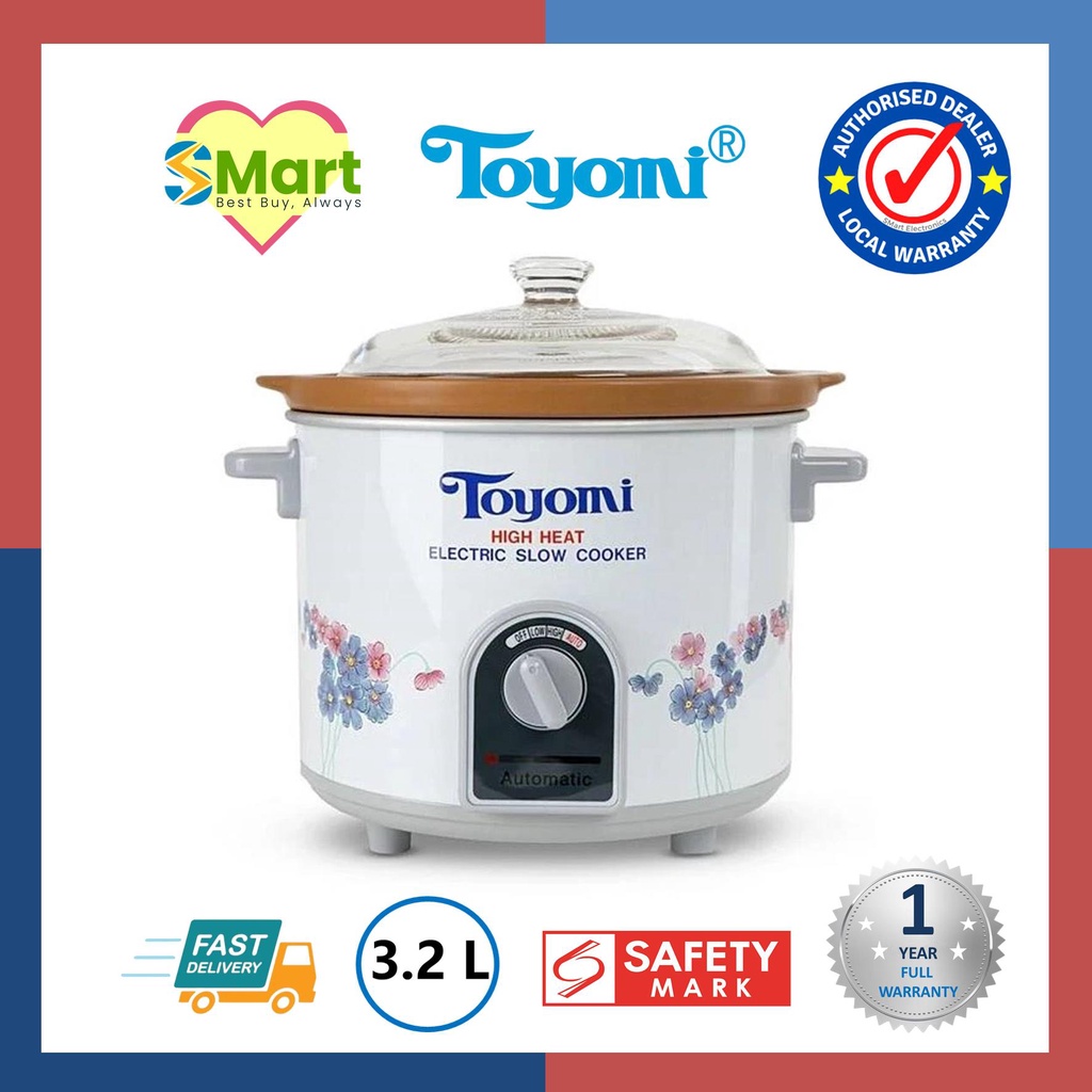 Toyomi 3.2L High Heat Electric Slow Cooker HH 3500A Shopee Singapore