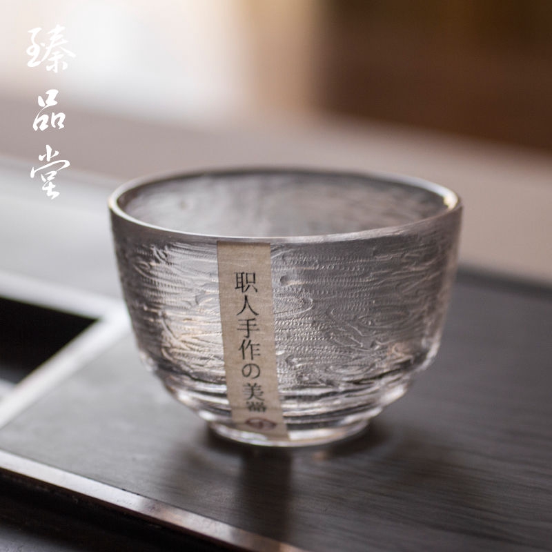 4pcs Japanese Sake Cups Glasses, Glass Sake Cups Cold Sake Serving Set