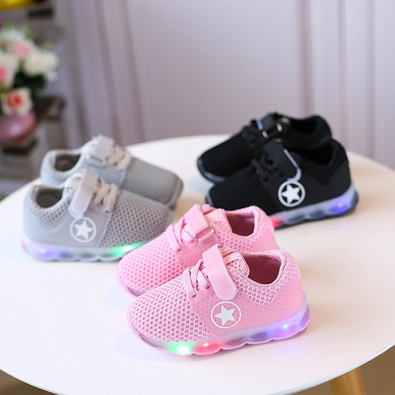 Girls light up on sale sneakers