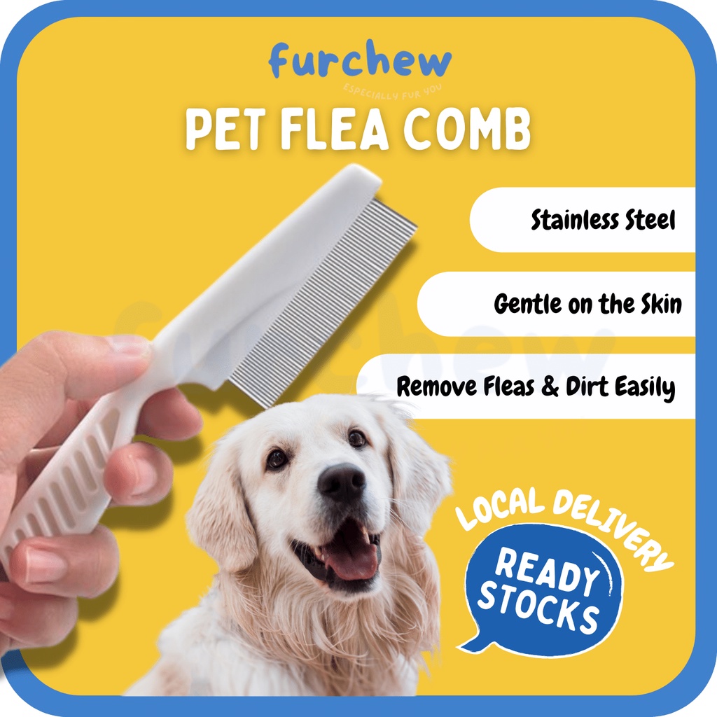 [SG] Furchew Pet Needle Comb for Removal of Fleas, Dirt & Loose Fur