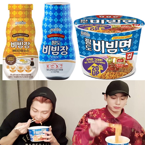 [ A collection of paldo bibim ramyun & sauce ] spicy soysauce noodles ...