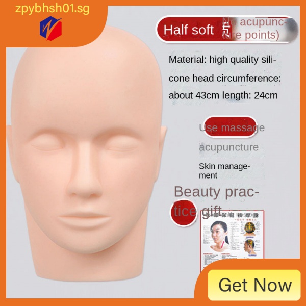 Beauty Salon Practice Mannequin Head Model Facial Face Wash Acupoint