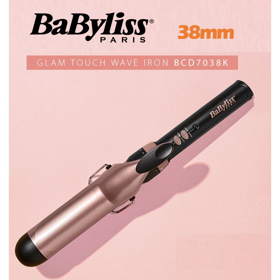 Babyliss BCD7038K 38MM Glam Touch Curler Hair Styling Curling Iron Waves