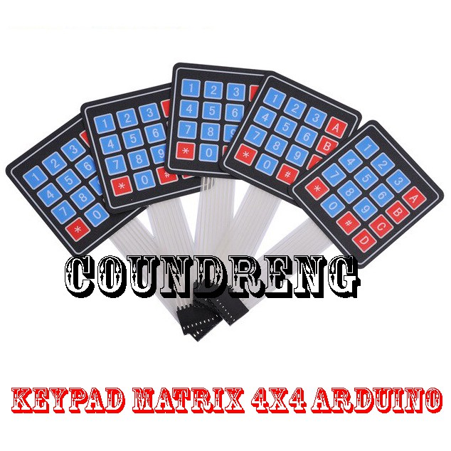 Keypad Membrane 4x4 Matrix Arduino 4x4 Input Key Pad Membrane Shopee Singapore 3833