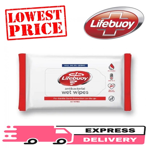 ⭐BEST DEAL⭐ Lifebuoy Antibacterial Wet Wipes 48s / Jeju House Wipes