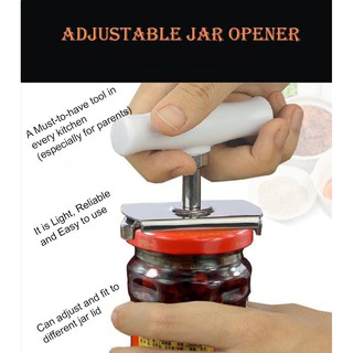 Homemaker Multi-Jar Easy Lid Bottle Can Opener Rubber Tool