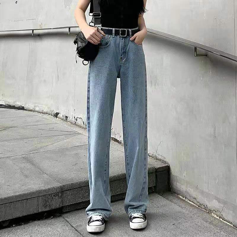 pants women high waist jeans wide leg pants jeans Length Pants Women's ...