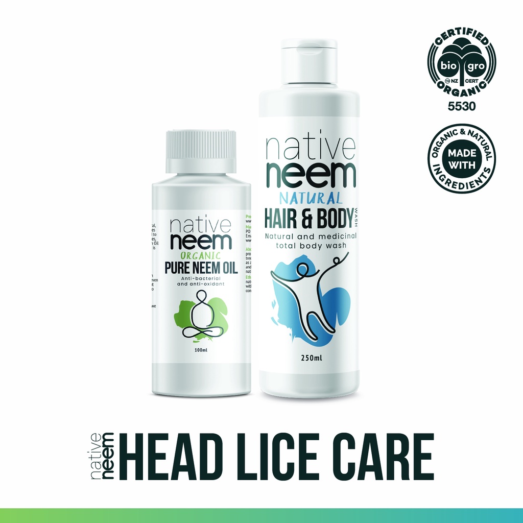 Native Neem Organic Neem Head Lice Pack For Hair lice treatment