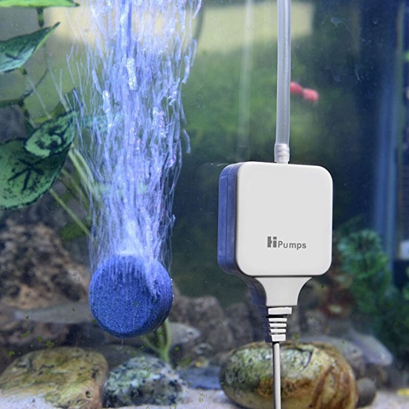 Ultra Quiet Aquarium Air Pump Mini Compressor Fish Tank Oxygen Pump Used With Air Stone Air