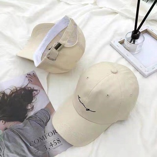 Ready Stock in SG Korean hat men's baseball hat summer versatile  embroidered hip hop Fashion Women Cap Sun Visor (PT0897)