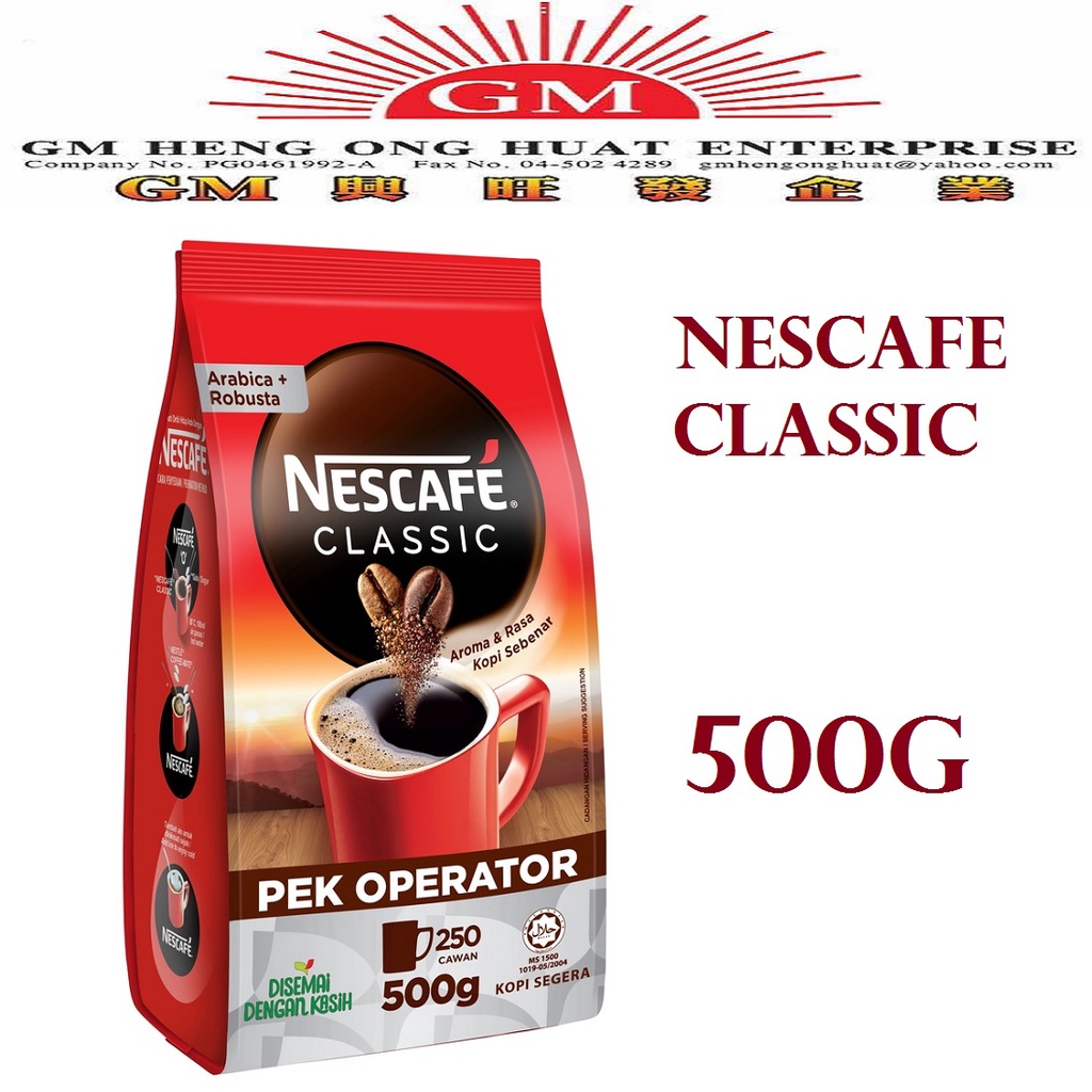 NESCAFE CLASSIC Pack Kopi Segera - 500g | Shopee Singapore