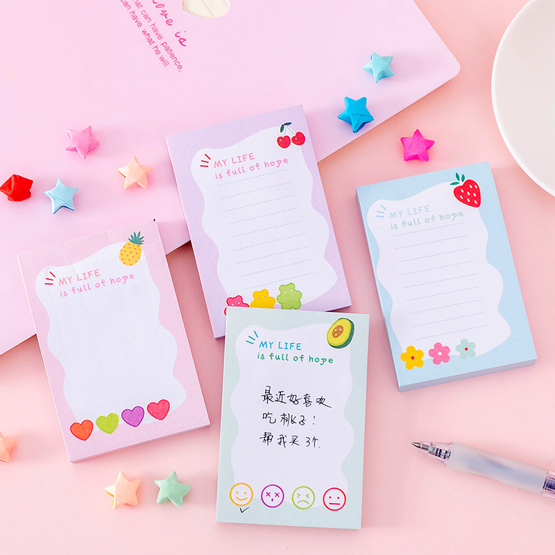 Cute stationery small flower note book girl post-it notes N times post ...