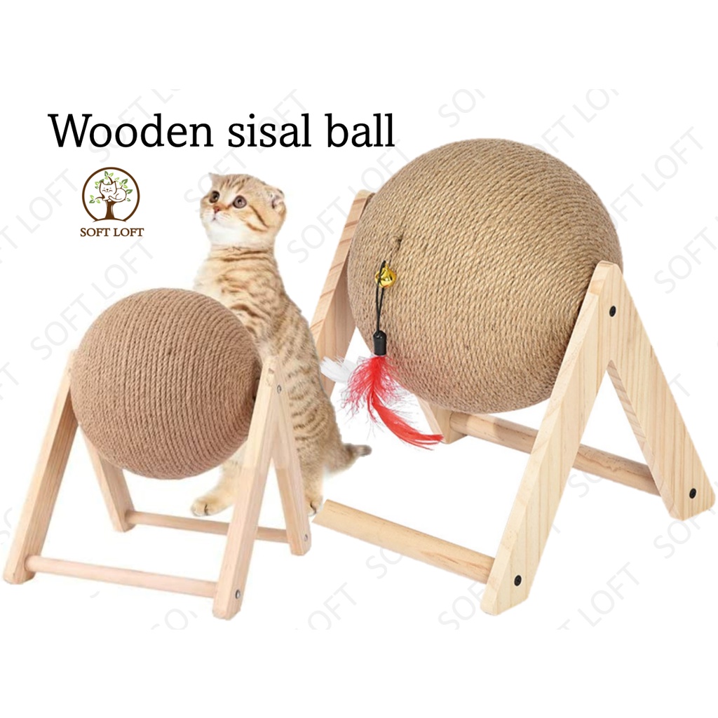 Pet Scratching Post Natural Sisal Cat Scratching Ball, Cat Scratcher