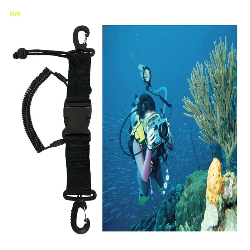 SUN Diving Camera Lanyard Spring Coil Camera Scuba Diving Quick Release