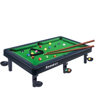 Mini Pool Table Tabletop Desktop Billiards Snooker Game with 2 Sticks &  Balls Home Office Desk Stress Relief Games - AliExpress