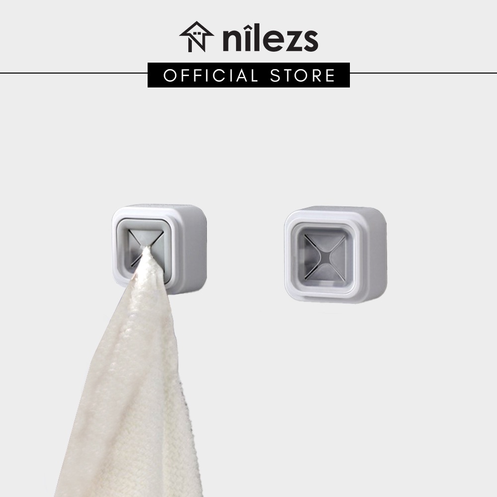 2pcs Stick On Hand Face Towel Holder on Wall Tile Bathroom Kitchen Household Essential Shopee Singapore