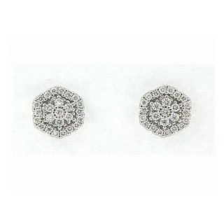 Poh Heng Jewellery 18K White Gold Diamond  Earrings  (Online Exclusive)