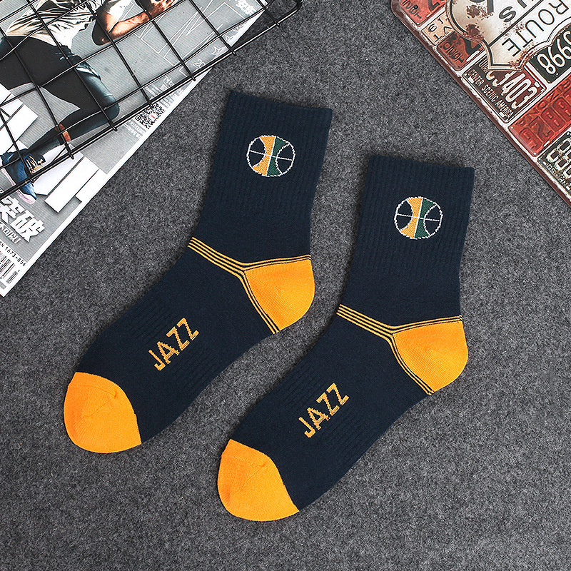 NBA Socks Team Logo Pattern Socks Basketball Socks Lakers Rockets