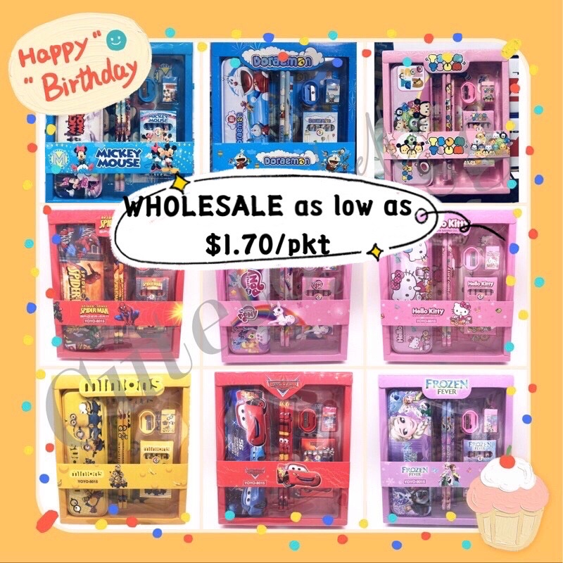 [SG] Stationary Gift Set Kids Birthday Party Goodie Bag