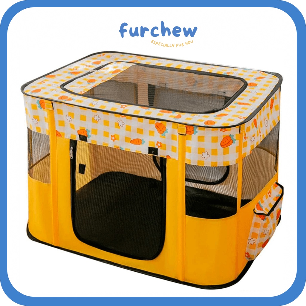 [SG] Foldable Pet Square Tent Playpen Kennel Crate Delivery Room