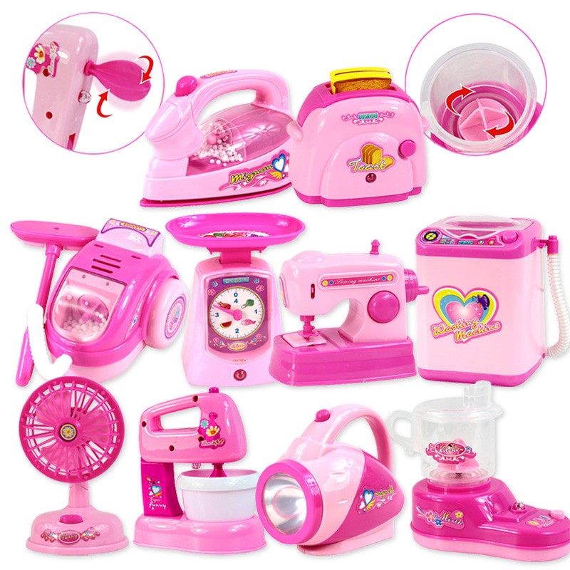 [READY STOCK]Pink Mini Kitchen Cooking Play Set Girl Toys Simulation ...