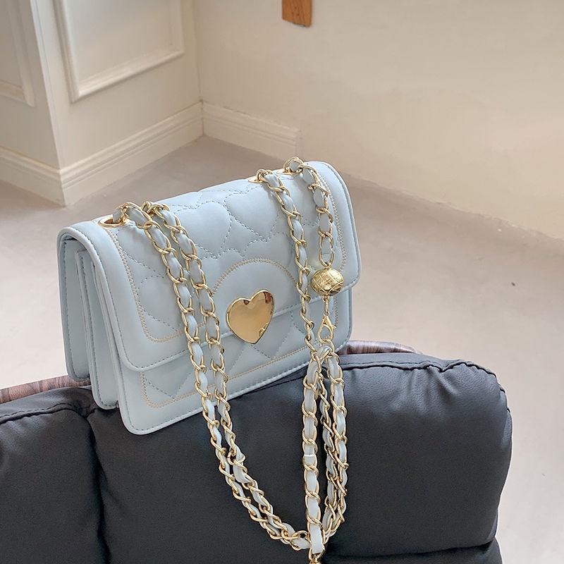 2022 New Popular Style Fashion Spring Silver Chain Messenger sling bag women