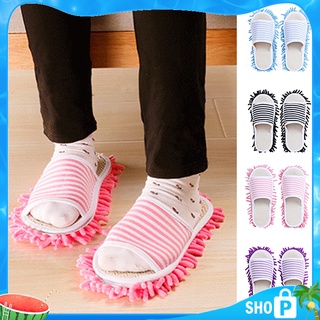 1pair Multifunctional Dust Mop Slippers, Lazy Mop Shoes, Mop Cap,  Detachable And Washable Mop For Cleaning Floor