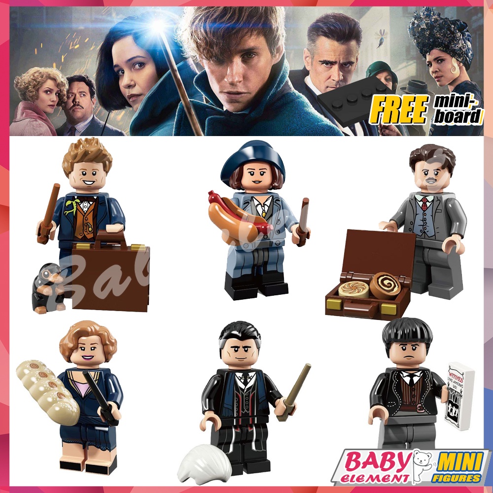 6 Types Fantastic Beasts Minifigures Newt Scamander Porpentina Jacob