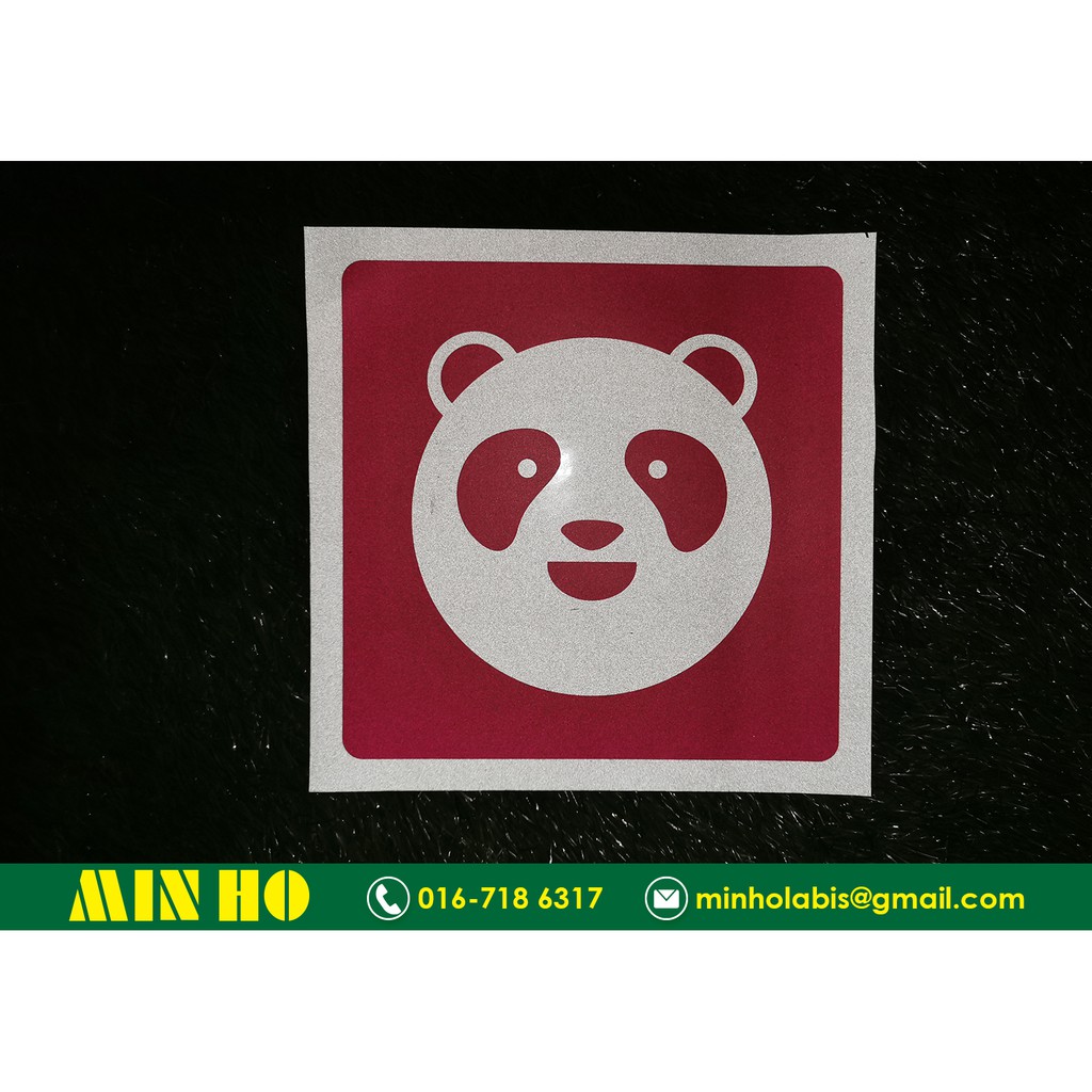 Food Panda Reflective Sticker (Custom Size) | Shopee Singapore