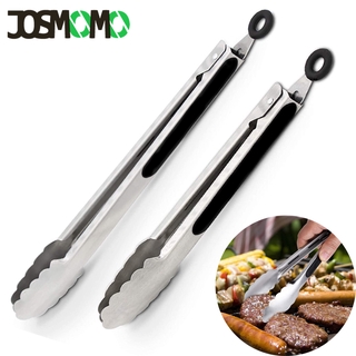 25.8cm Gold Bread Tong Stainless Steel Kitchen Tongs Metal Cooking Clip  Clamp BBQ Salad serving Tools Grill Kitchen Accessories