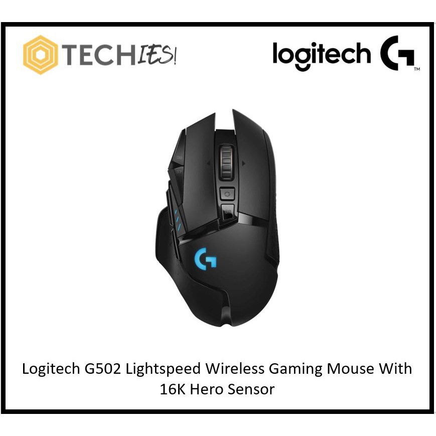 Logitech G502 Lightspeed Wireless RGB hotsell Gaming Mouse: Hero 25K Sensor, Weights