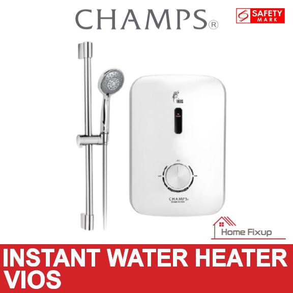 Champs Instant Water Heater Vios with Massage Shower Set | Shopee Singapore