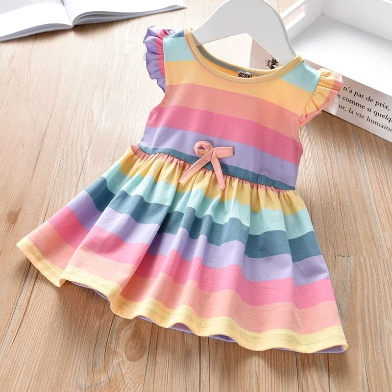 Rainbow dress baby on sale girl