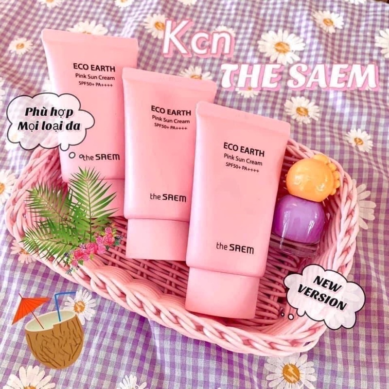The Seam Eco Earth Power Pink Sunscreen (SPF 50+ / PA) | Shopee Singapore