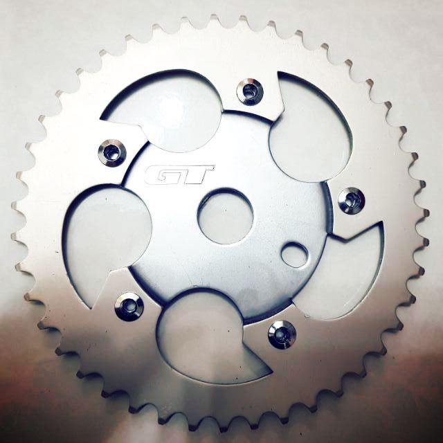 GT BMX Chainring 43T With Spider Silver BMX Chainring GT 43T Silver siap spider Shopee Singapore