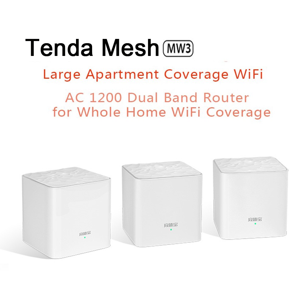 Tenda Nova Mw3 Wireless Wifi Router AC1200 Dual Band Repeater Mesh WiFi ...
