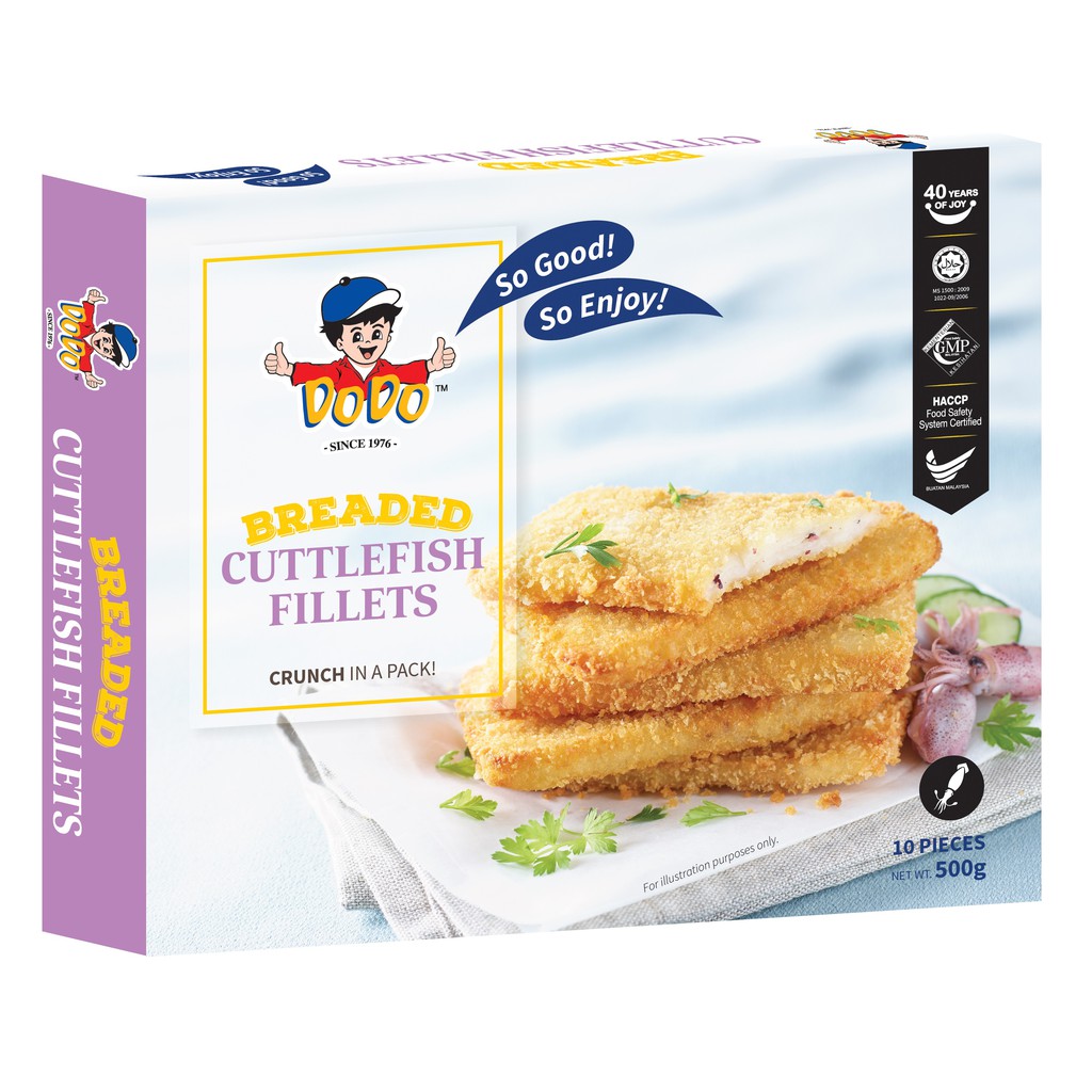 DoDo Breaded Cuttlefish Fillets - Frozen 500G Halal | Shopee Singapore