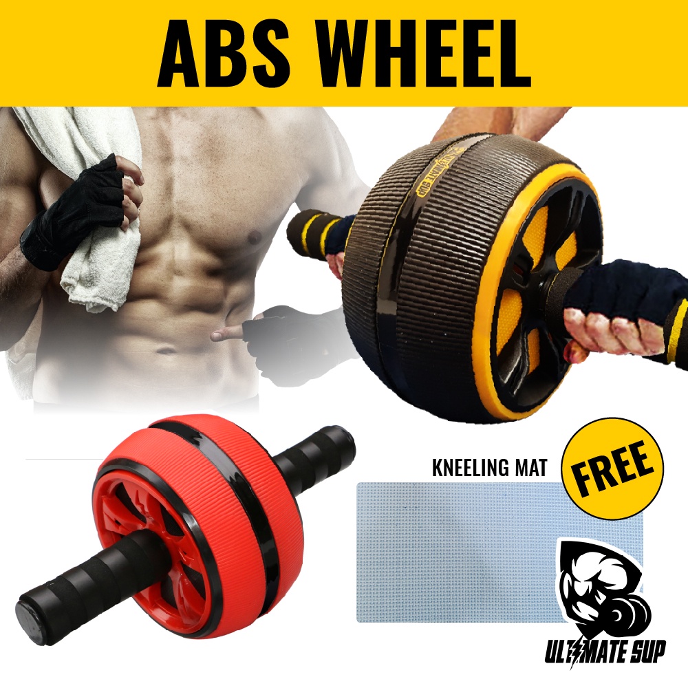 Ultimate Sup Abs Roller Ab Wheel Abdominal Training for Home Gym Shopee Singapore