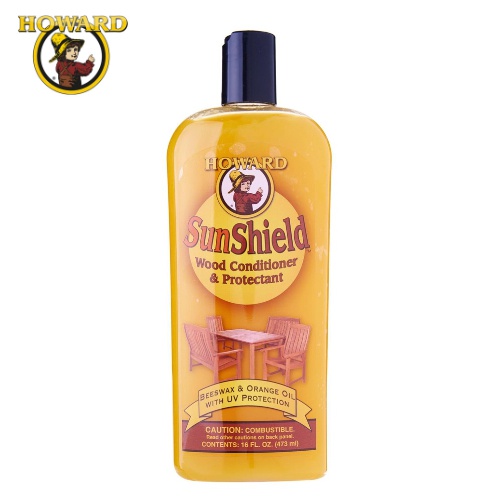 Howard Sunshield Outdoor Furniture Wax Wood Conditioner & UV Protection